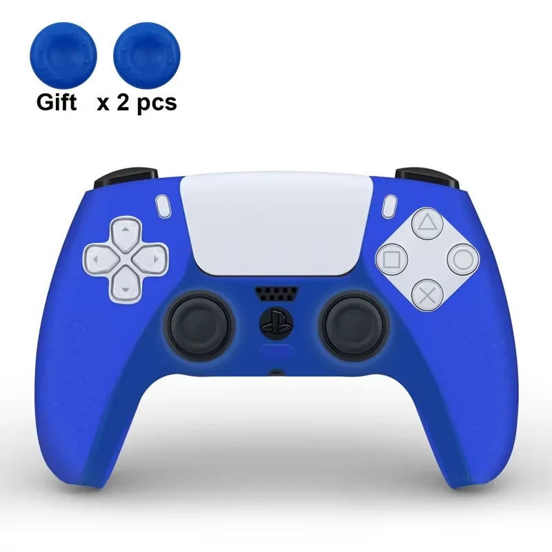 Protective Cover Skin for Playstation 5 Controller Anti-slip Silicone Case for PS5 Slim Gamepad Cover Thumb Grips Accessories