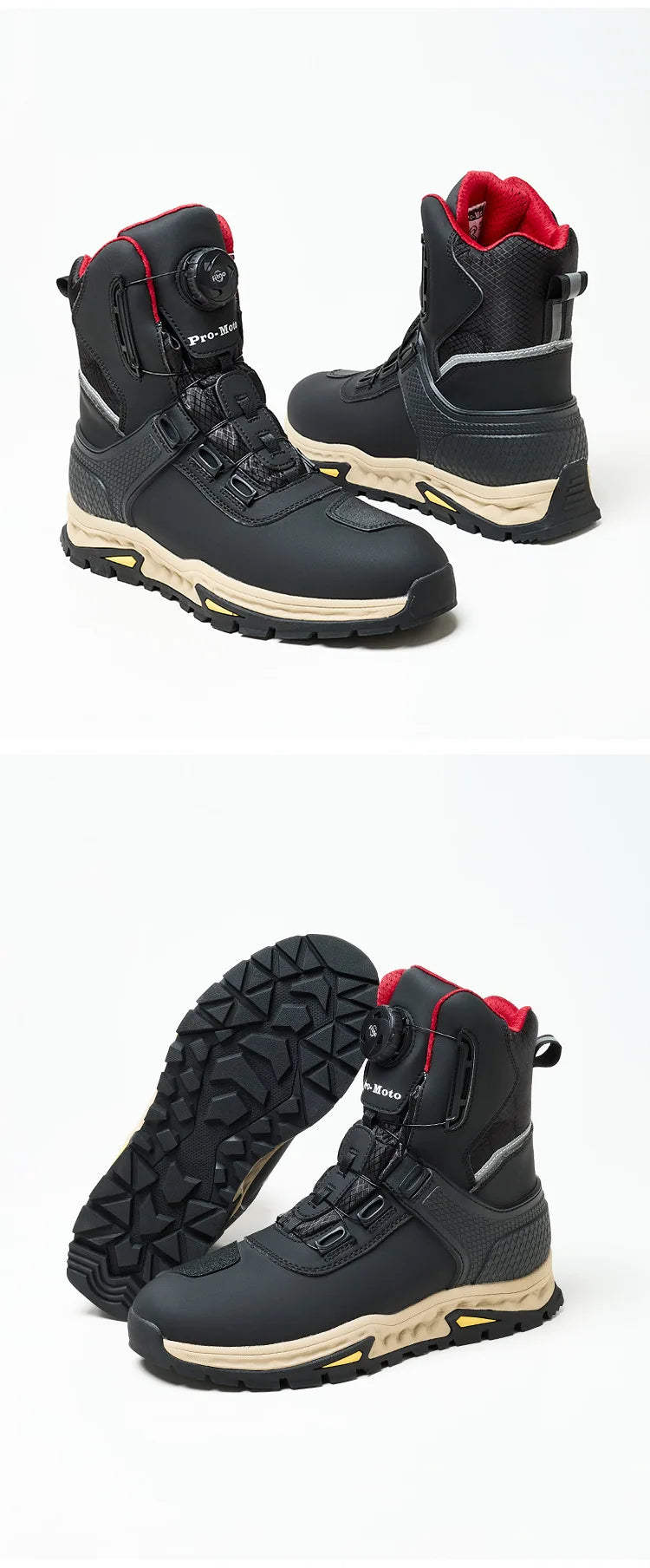 Anti-fall Rider Road Racing Casual Boot Gear Shift Rubber Sole Bike Racing Men's Shoes Motorcycle Boot Waterproof Breathable