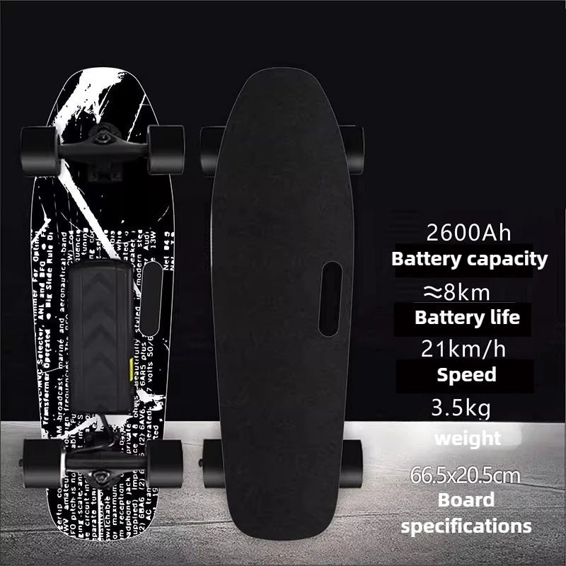 4 Wheel Electric Scooter Single Drive, 15km Range 150KG Load & 30° Climb, 22km/h Speed 90min Charge for Adults Teens Commuters
