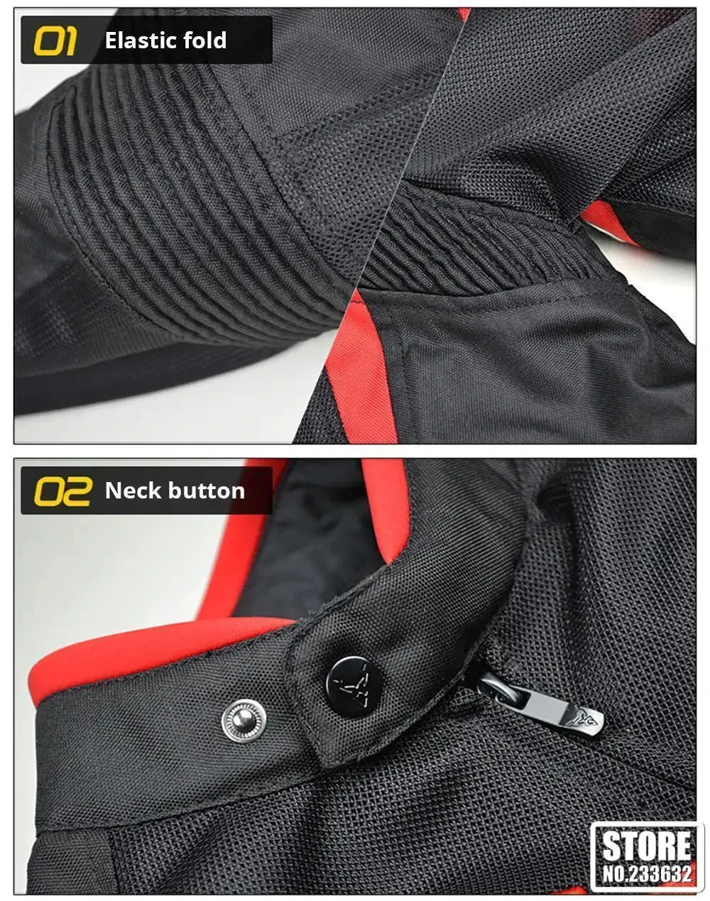 Motorcycle Jacket Protective Clothing Road Commuter Sports Off-Road Riding Clothing Reflective Breathable Durable Anti-Falling