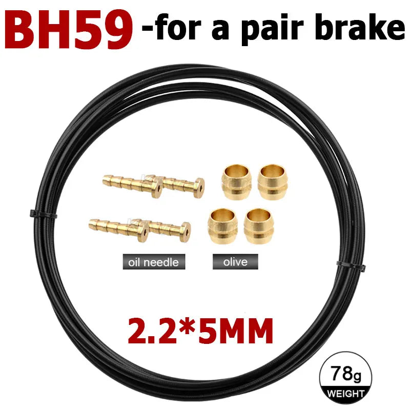 BH59 BH90 Hydraulic Disc Brake Hose 3M Bicycle Brake Cable Olive Set for Shimano DEORE XT SLX XTR MT200 M395 M375 MTB Parts