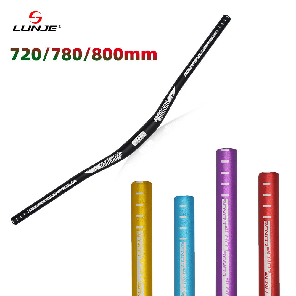 Mountain Bike Handlebar 31.8mm Bicycle Riser Bar 720/780/800mm Aluminum Alloy Handle MTB Downhill Horizontal Cycling Parts