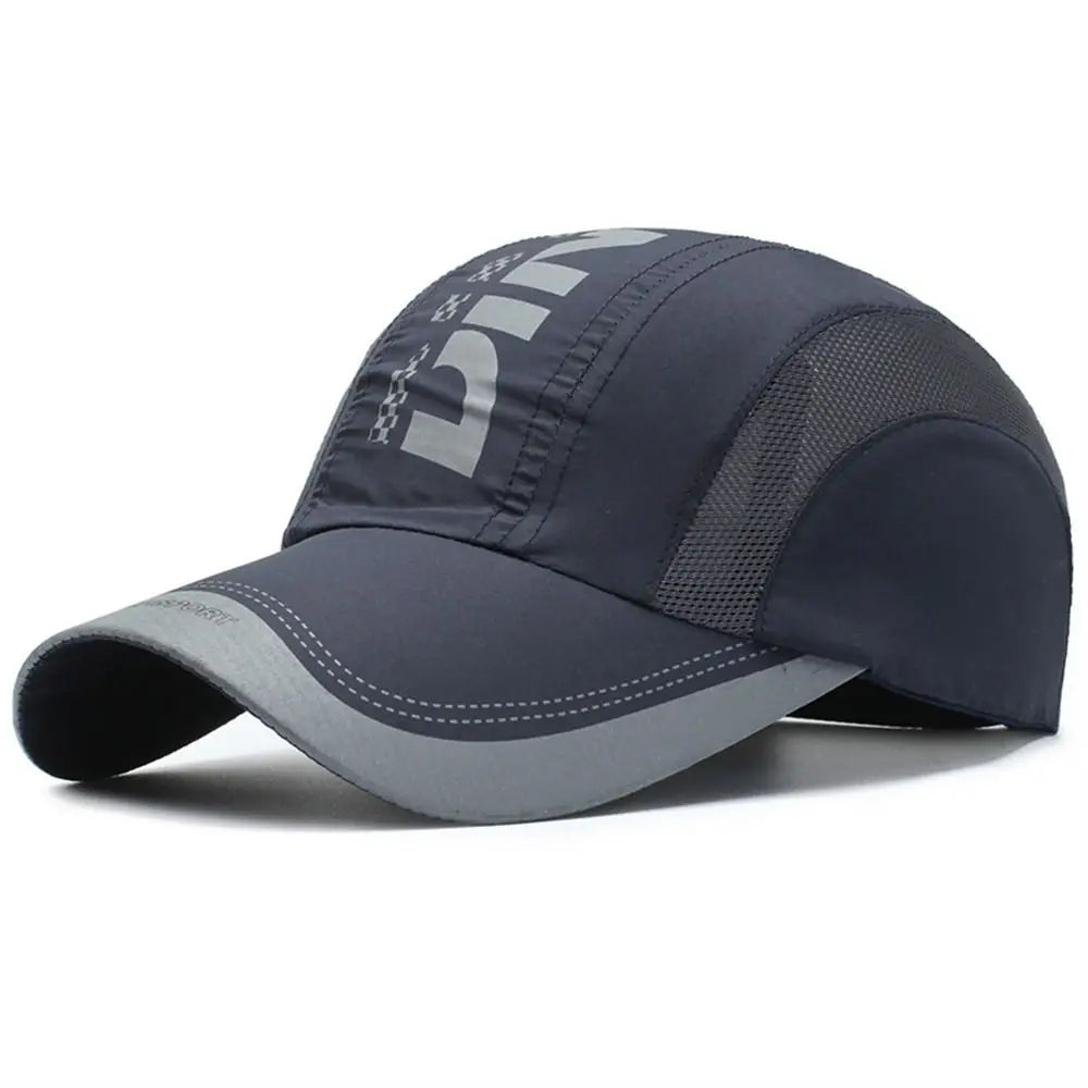 Summer Breathable Quick Dry Cap Waterproof Adjustable Baseball Cap Ultra-Thin Snapback Sports Hat Outdoor Sport