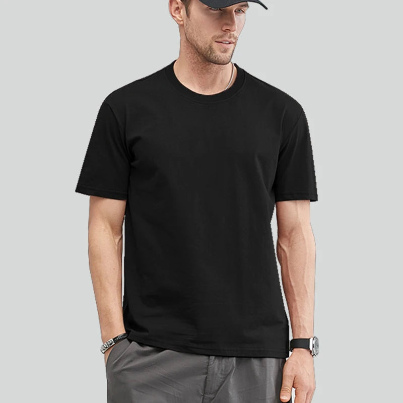 Fast Delivery T-Shirts Men Long Sleeves Tee Tops Male Autumn Plain Cotton Tshirts Plus Size 4XL 5XL Undershirts Man Clothing