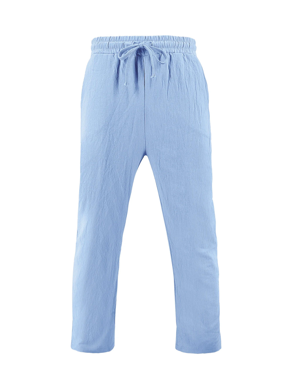 2025 New Arrival Men's Casual Tracksuit Linen Shirt and Pants Set Breathable Summer Outfits for Beach and Daily Wear