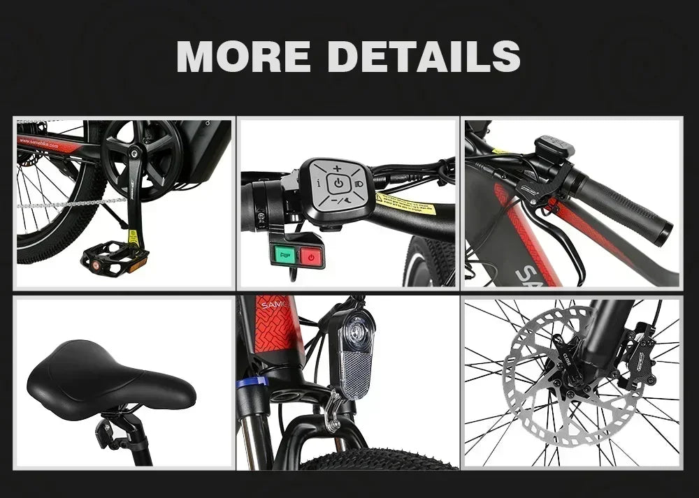 Adult Electric Bicycle 26 Inch Tire City Commuting Traveling electric bike 750W Motor 48V 14AH Lithium Battery XD26 Style e-Bike