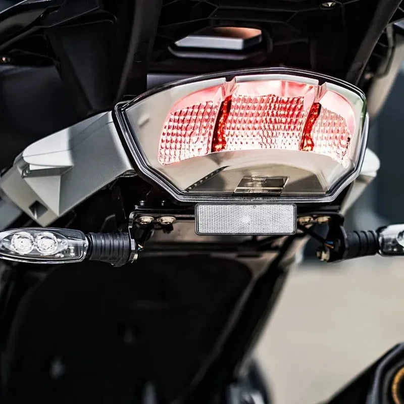 Universal Rectangular Safety Reflectors Warning Plates for Motorcycle Bike E-Scooter Helmet Night Riding Safety Reflector