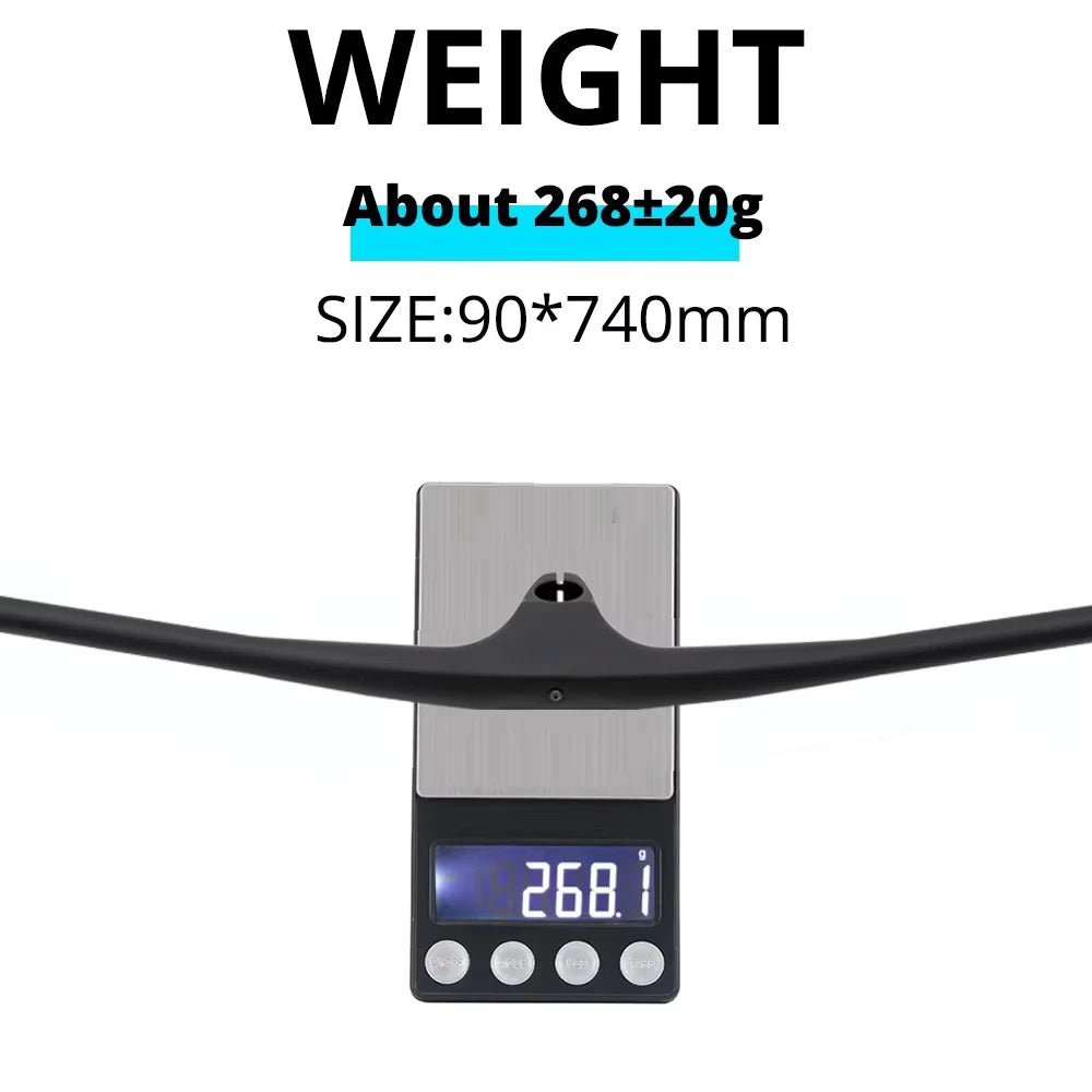 SYNCRO Full Carbon Fibre Integrated Cockpit  Internal Cable -17° 50mm-90mm MTB Carbon Handlebar For MTB XC 4 color Logo