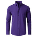 Four sided elastic shirt for men's shirt, multi-color non ironing, wrinkle resistant, simple business dress, casual shirt