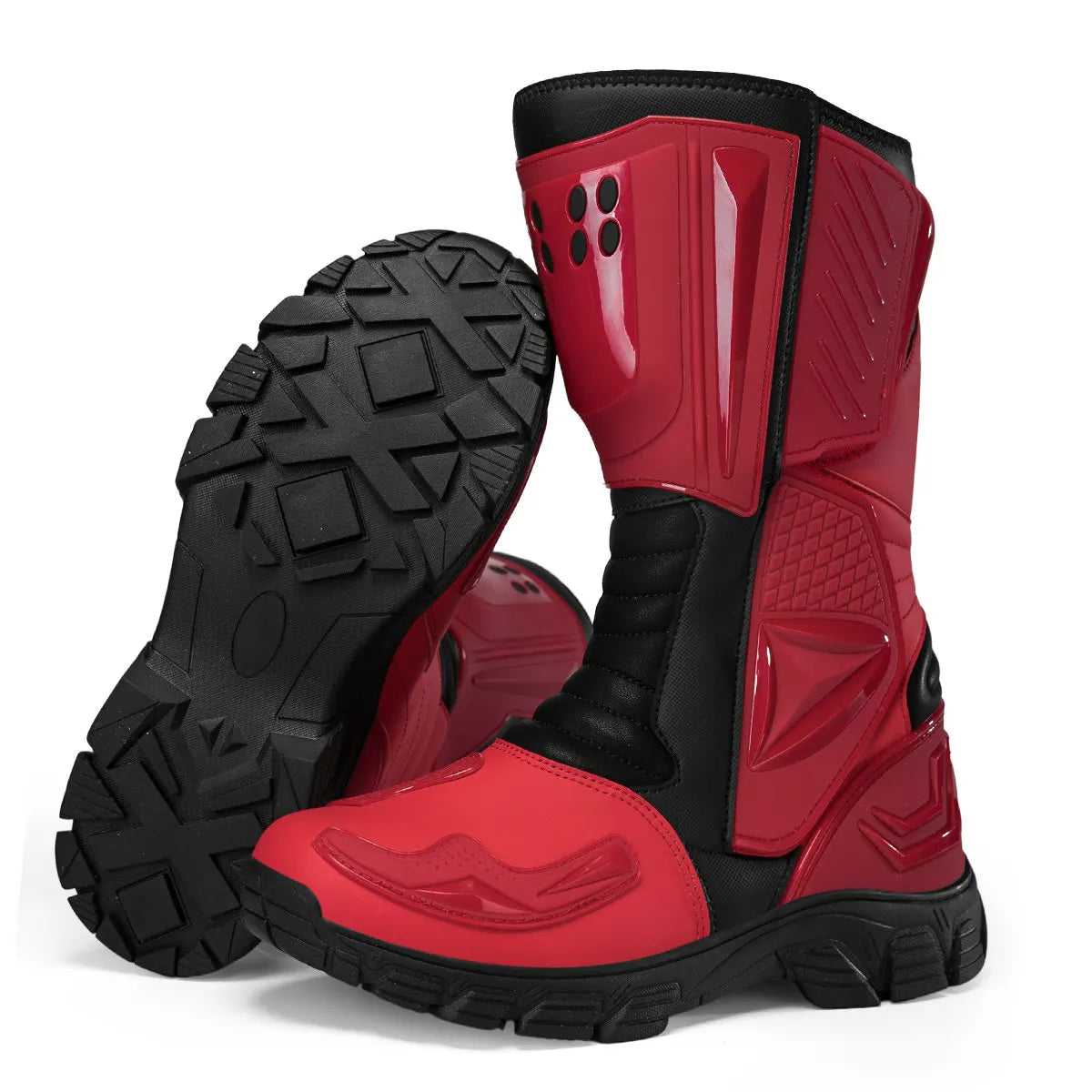 Moto Boots Motorcycle Breathable Off-road Men Women Leather Waterproof Pull Boots 47 Locomotive Equipment Summer Cycling Shoes