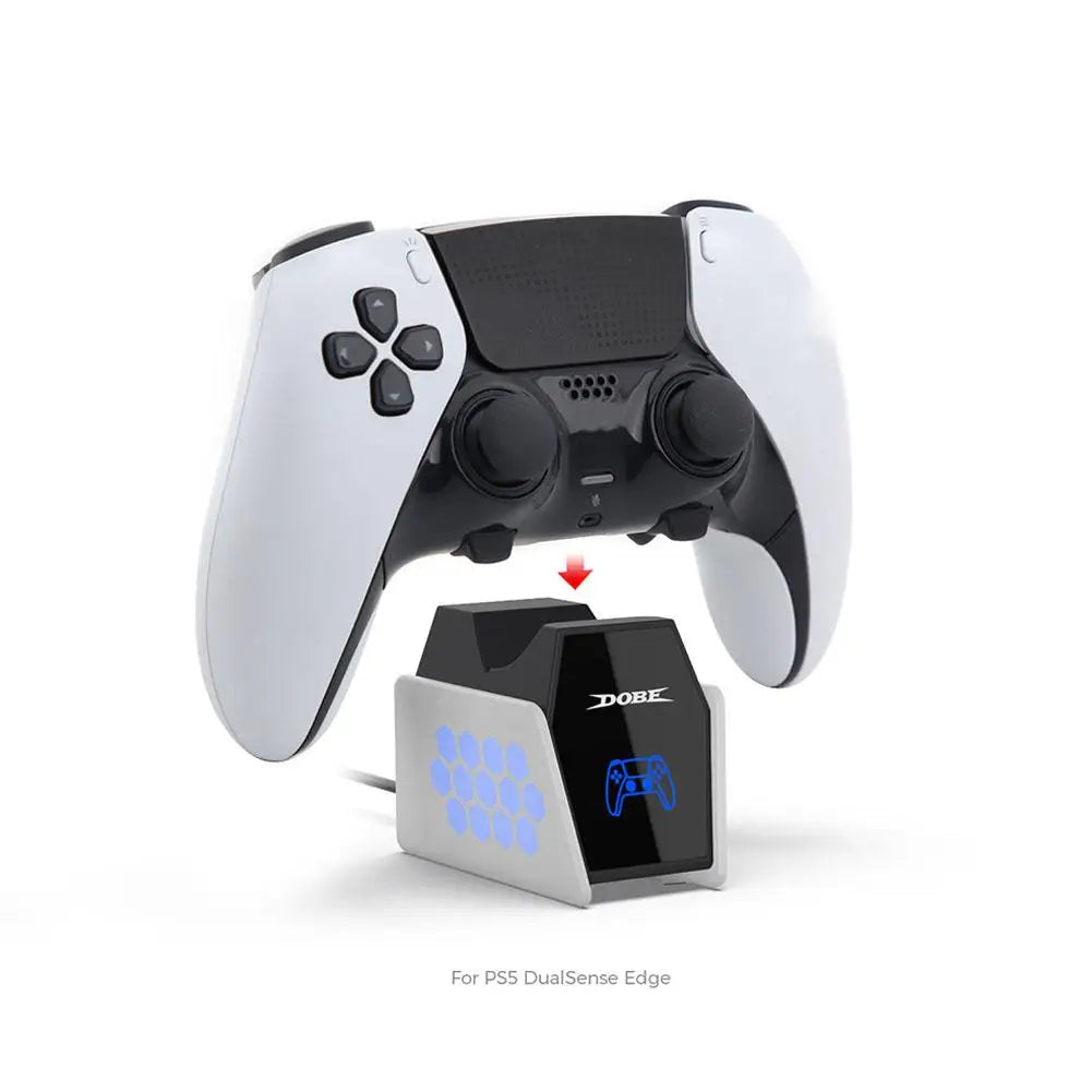 Optimized Charging Station for ps5 Controller with LED Light Controller Charger for PlayStation 5 Gamepad 80% Power Auto Stop