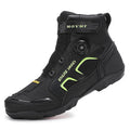 Men Motorcycle Boots Breathable Anti Slip Wear Resistant Ankle Support Motorbike Racing Riding Shoes for Outdoor Street Riding