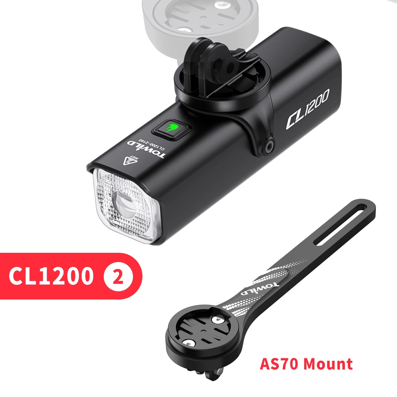 TOWILD CL1200 Smart Bike light Remote Control Bicycle Lights 5000mAh battery Type-C Rechargeable Road MTB IPX6 Bicycle headlight