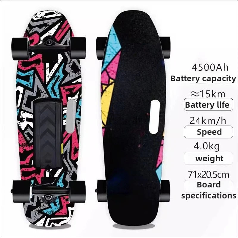 4 Wheel Electric Scooter Single Drive, 15km Range 150KG Load & 30° Climb, 22km/h Speed 90min Charge for Adults Teens Commuters