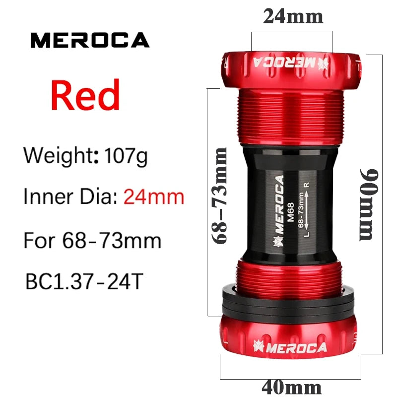 BB68 Bottom Bracket Bicycle BB 68mm 73mm Bottom Bracket Bsa 24mm Bottom Bracket 68 for Mtb Mountain Bike