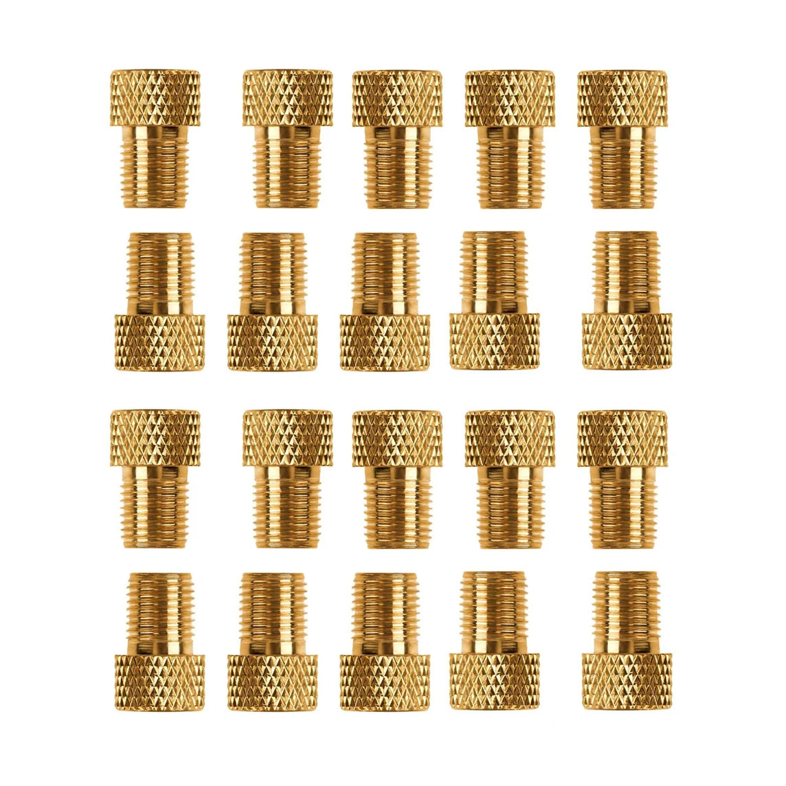Bicycle Presta To Schrader Adapter Bike Tire Valve Adapter Copper Golden Bicycle Pump Tire Valve Connectors F/V To A/V Converter
