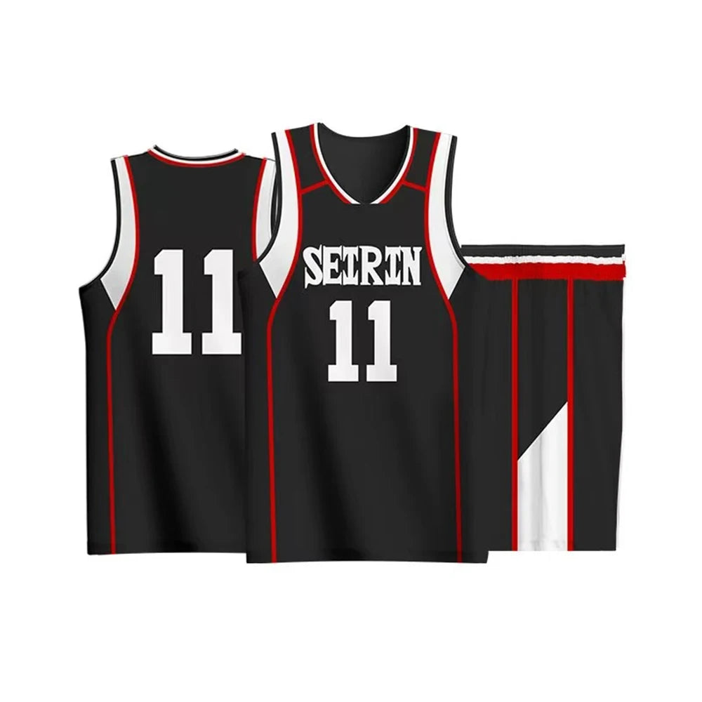 Kuroko Tetsuya Cosplay Anime Kuroko No Basket Cosplay Costume Wig Kagami Taiga Jersey SEIRIN Basketball 10 11 Jersey Sportswear