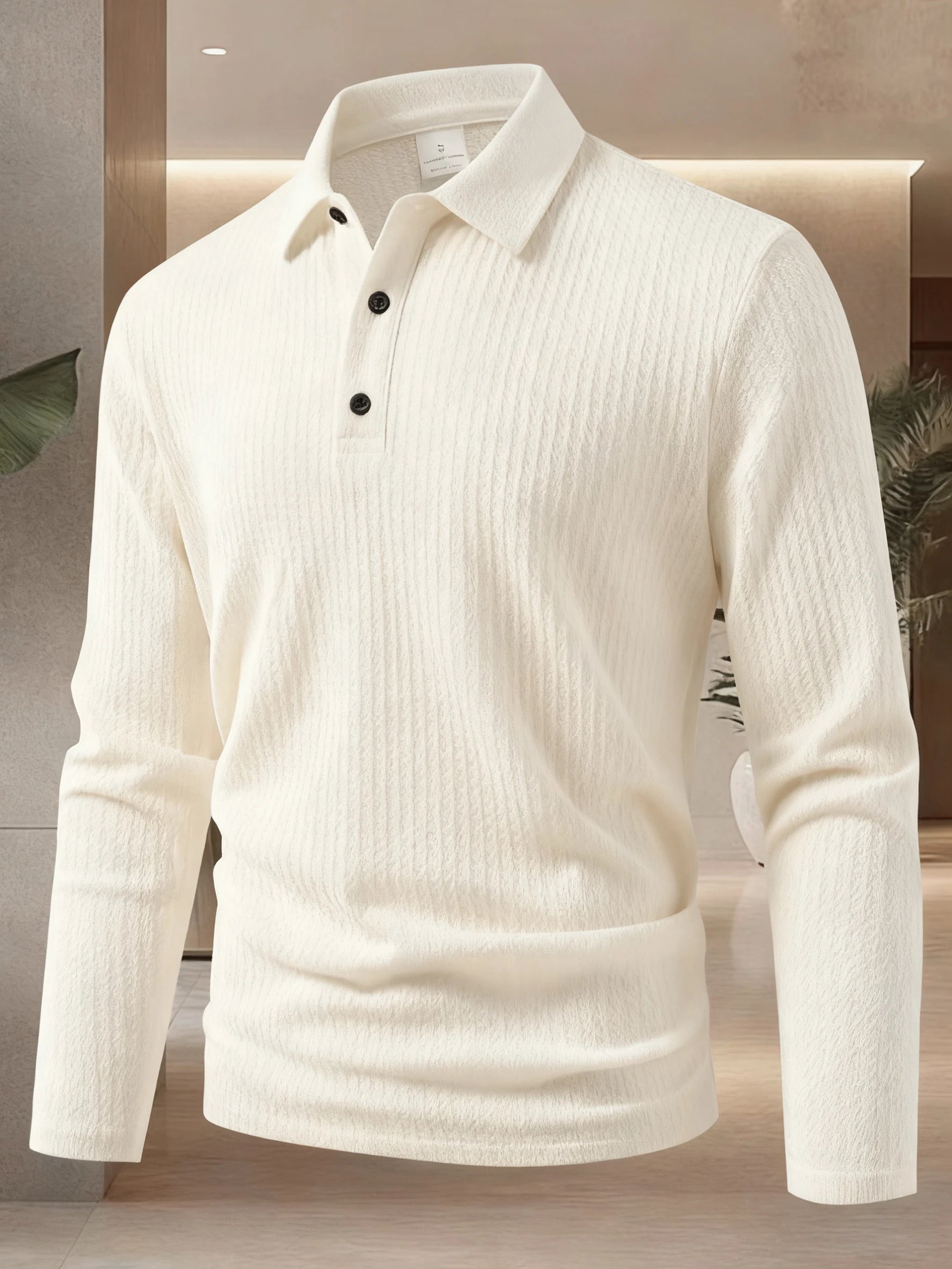 2026 New Men's Business Casual Long Sleeve Polo T-shirt Summer Comfortable Breathable Top male fFormal Occasions