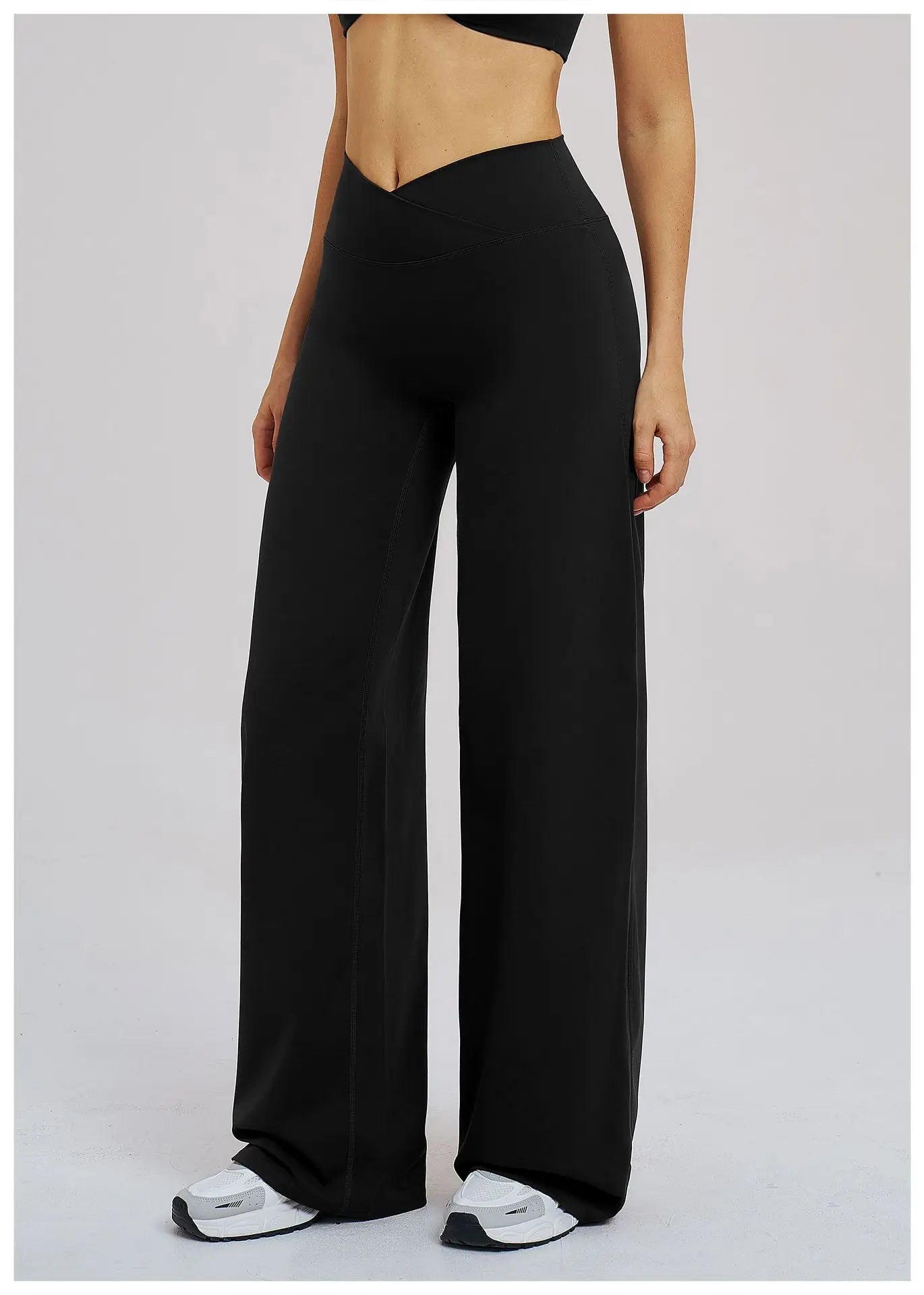 Yoga Flared Pants Women Sexy High Waist Wide Leg Pants Gym Fitness Bell Bottom Trousers Sports Flared Pants Latin Dance Trousers