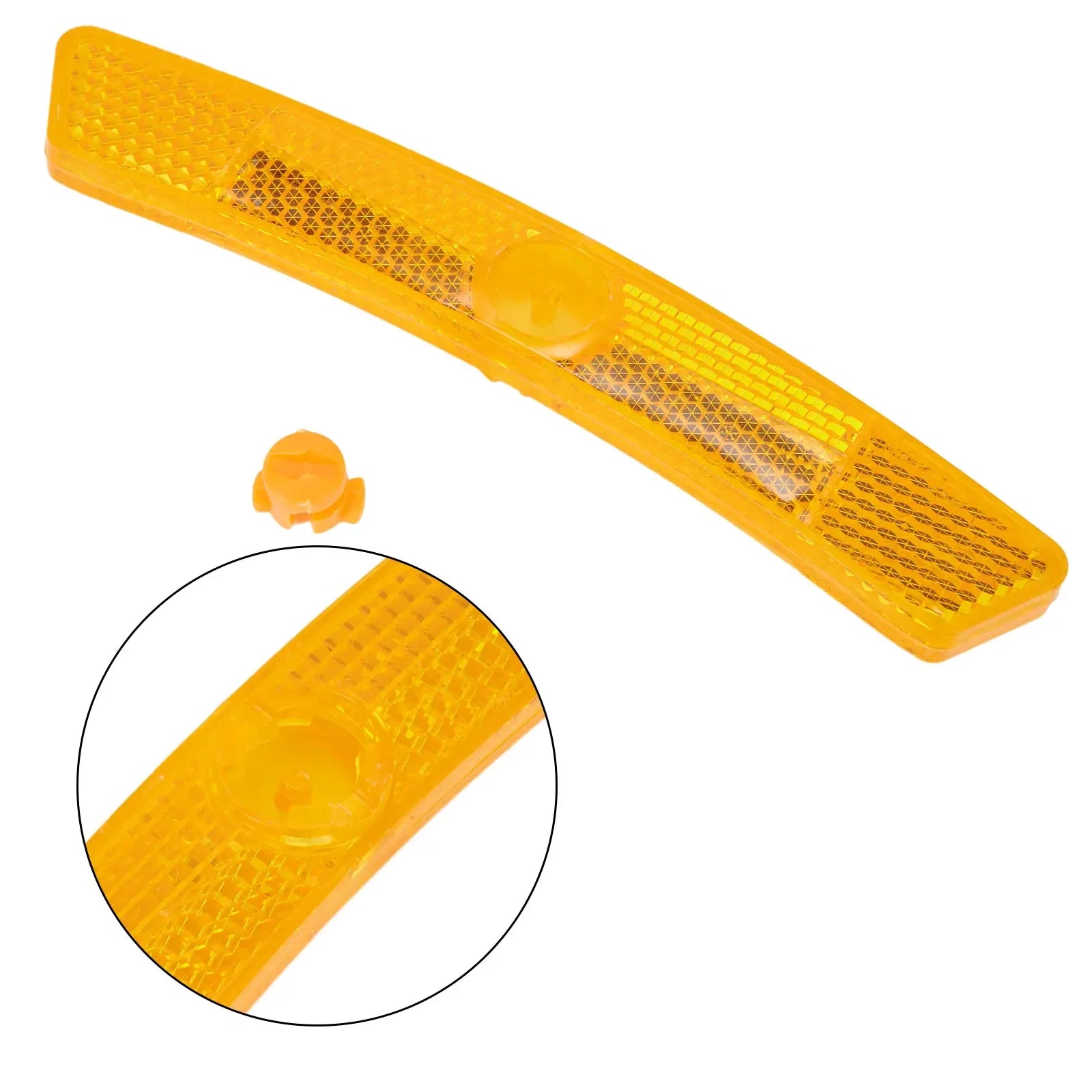 Bicycle Reflective Strips Spoke Reflector Indoor Office Outdoor Garden White Yellow 125*20mm Replacement Accessories