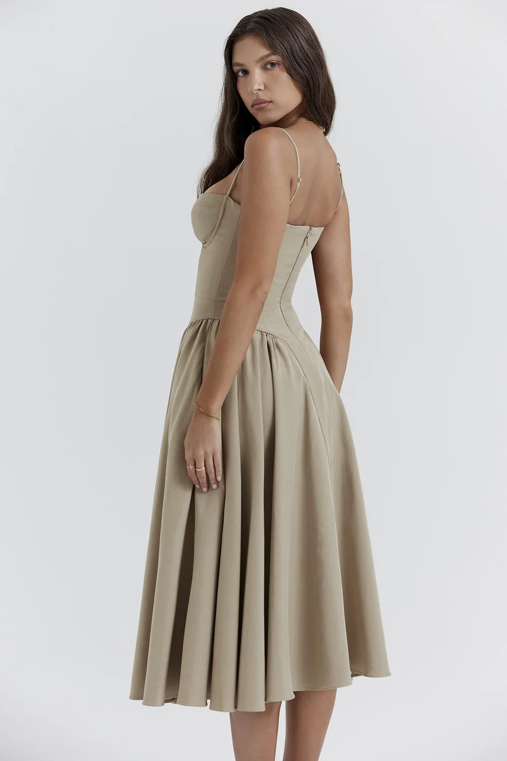 Summer Sexy Tube Top Waisted Camisole Dress Women Elegant Sleeveless Backless Pleated Female Party Evening Dresses