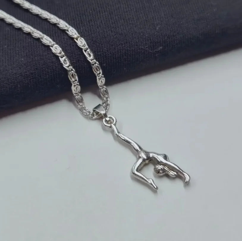 1pcs Hockey Basketball Volleyball Racquet Hat Necklace 45cm Stainless Steel Chain Women Sports Jewelry Wholesale Sales