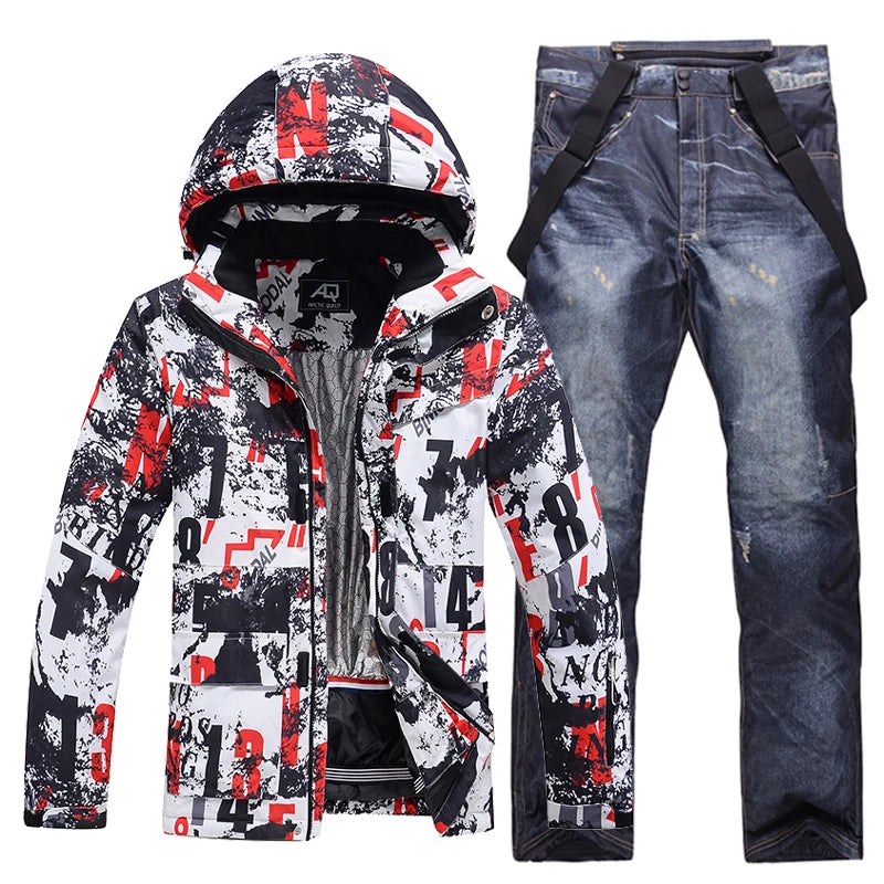 -30, Men and Women Snow Wear, Snowboarding Suit, Skiing Brand Jacket, Ski Jacket and Pant Sets, Snowboarding Clothing, Winter