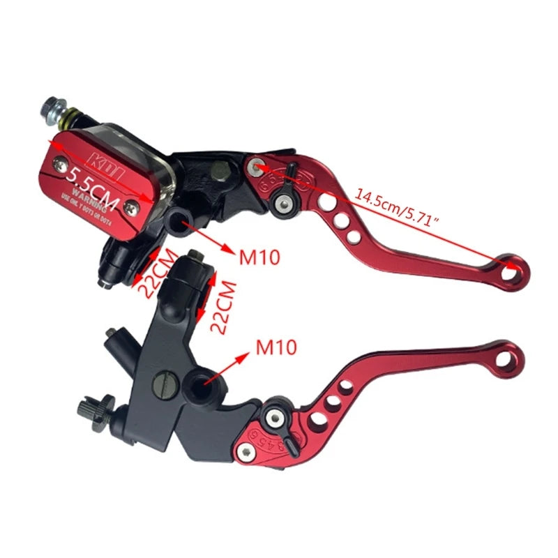 22mm Brake Clutch Pump Master Cylinder Handles Motorcycle Lever Handlebar Hydraulic Clutch Accessories For ATV Electric Moto