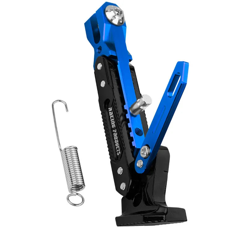Universal Motorcycle CNC Kickstand Side Support Kick Bracket Foot Stand Adjustable Side Tripod Alloy Motorbike Parking Kickstand
