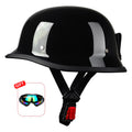 17 Classic Retro Half Helmets for Motorcycle Open Face Helmet Beanie Cruising Skull Cap Small for Motorbike Scooter Chopper
