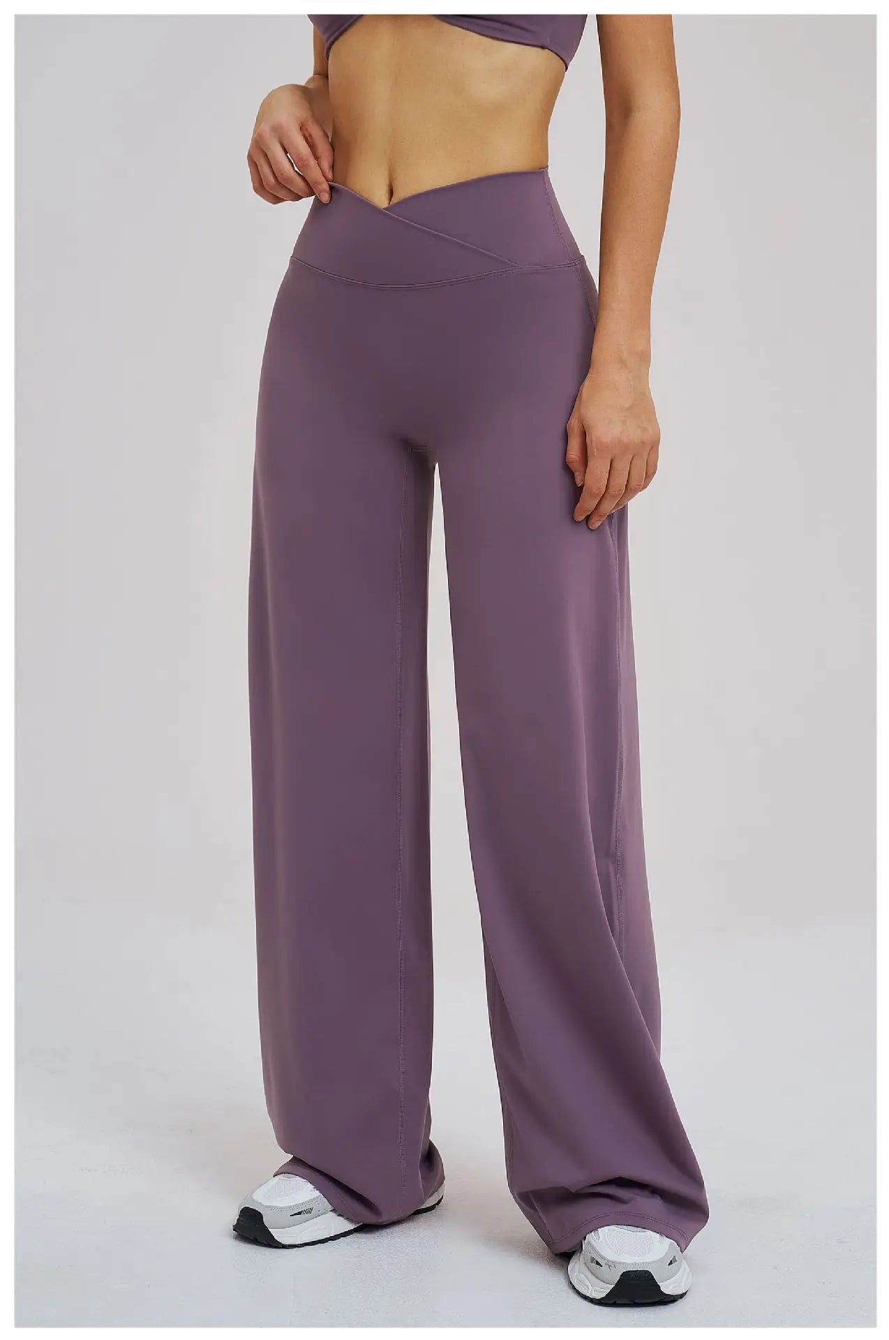 Yoga Flared Pants Women Sexy High Waist Wide Leg Pants Gym Fitness Bell Bottom Trousers Sports Flared Pants Latin Dance Trousers