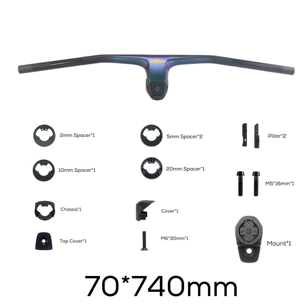 RACE -20 Degrees MTB Handlebar Chameleon Color   FRASER IC SL WC For Sparks Frame Full Carbon Fibre Integrated Cockpit
