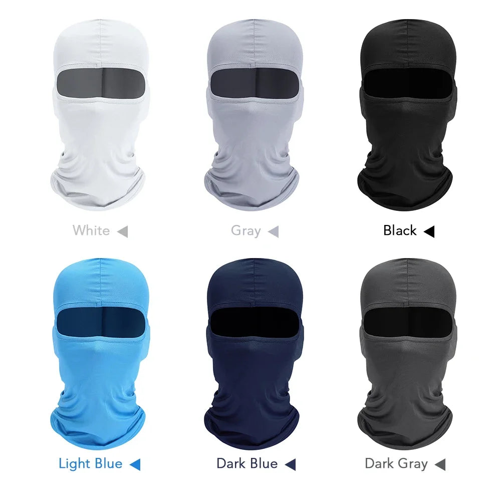 Balaclava Full Face Mask Hiking Cycling Camping Hunting Airsoft Cap Bike Head Cover Summer Men Women Ski Mask Hiking Scarves