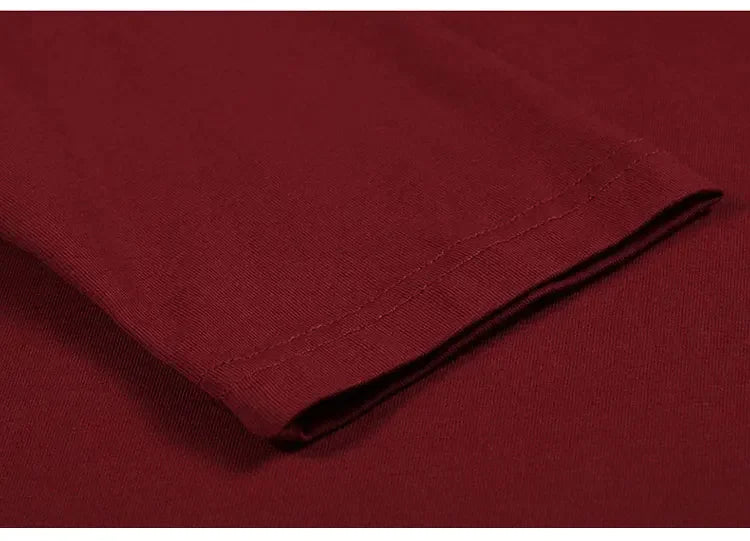 Men's Long Sleeve V Neck T Shirt 2026 MRMT Men T-shirt Slim Solid Tight Man T Shirt Tops Tees Clothing