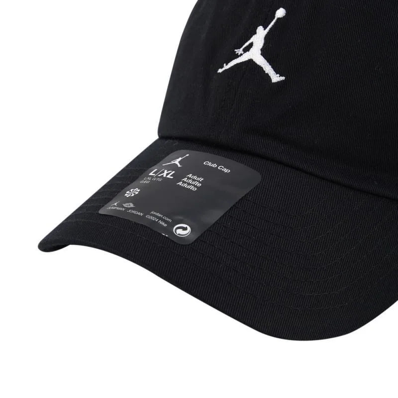 Jordan Brand Logo Design Cotton Baseball Cap Unisex Couple Style Black Hq1963-010