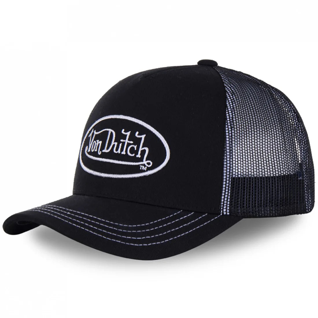 Fashion VON Baseball Cap DUTCH Mesh Embroidery Truck Driver's Hat