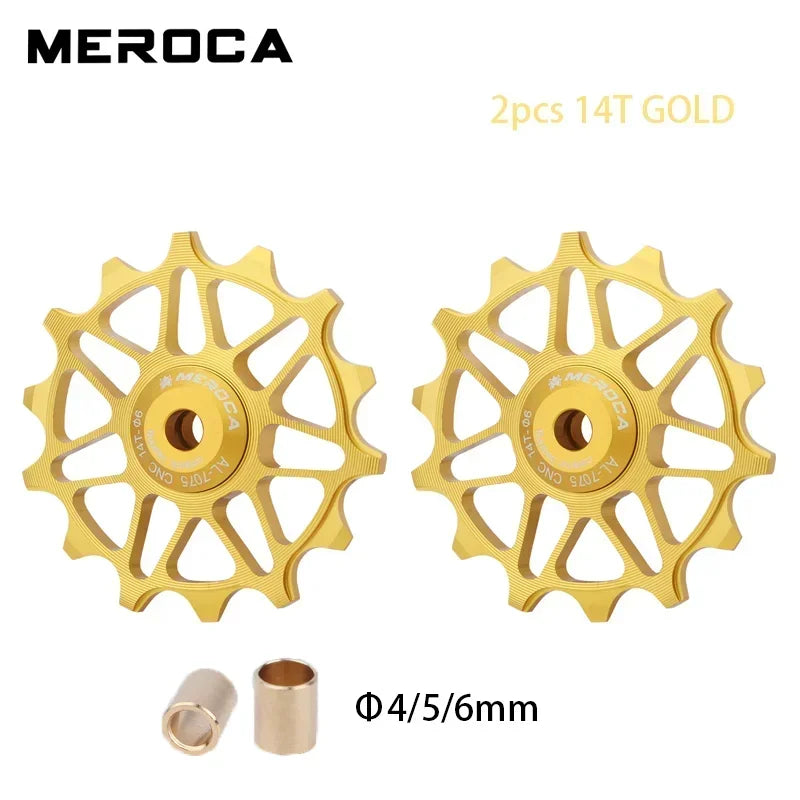 12 14T Road Bike Ceramic Bearing Pulley 8V 9V 10V 11v Rear Derailleur Guide Wheel for Sram Shimano Mountain Bike Derailleur