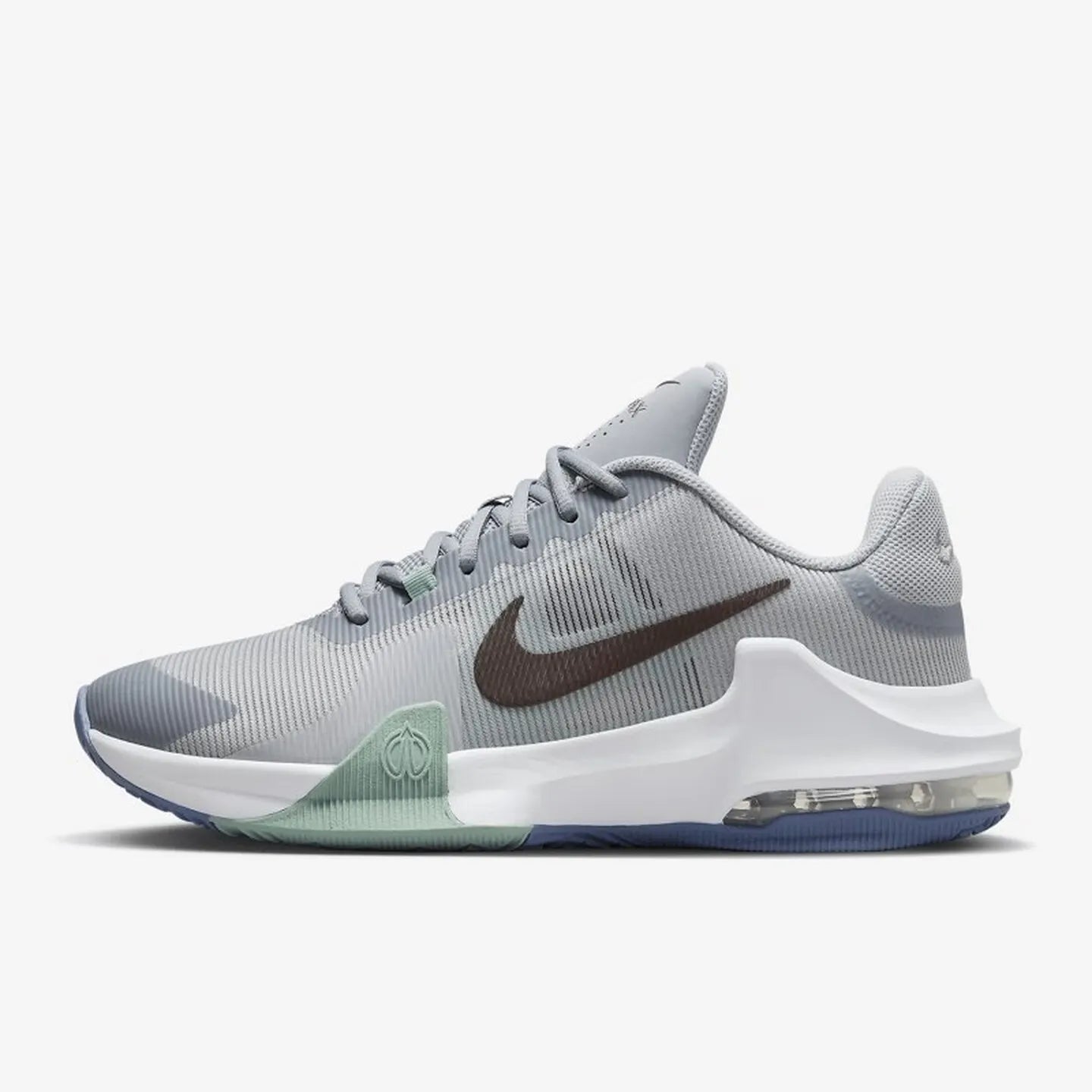 Nike Air Max Impact 4 Versatile Comfort Low-Top Basketball Shoes Men's White DM1124-010