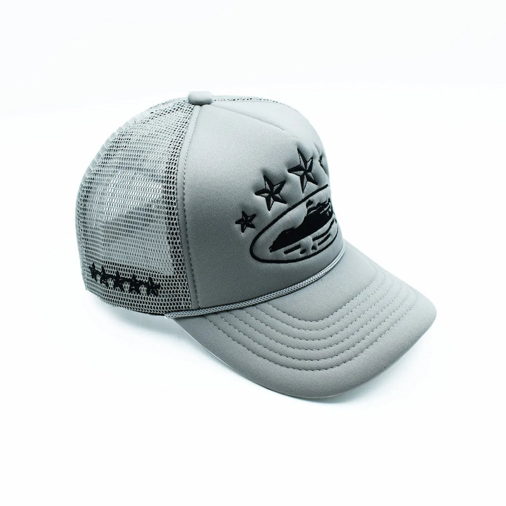 2026 Summer New Fashion 5 Stars Island Embroidery Baseball Cap for Men and Women Breathable Mesh Cap Adjustable