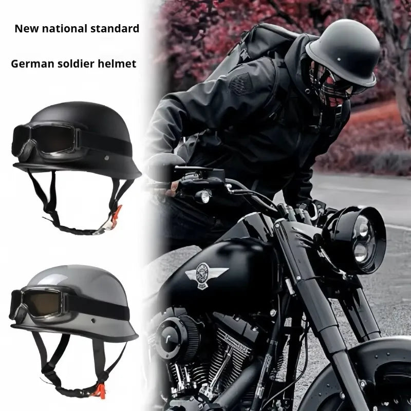 17 Classic Retro Half Helmets for Motorcycle Open Face Helmet Beanie Cruising Skull Cap Small for Motorbike Scooter Chopper