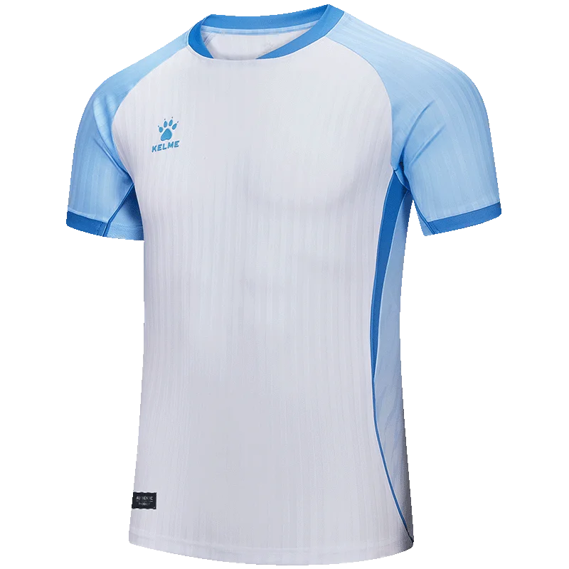 Kelme Men's Football Jersey Breathable Quick Drying Jersey Comprehensive Training Short Sleeved Top Customized Training Uniform