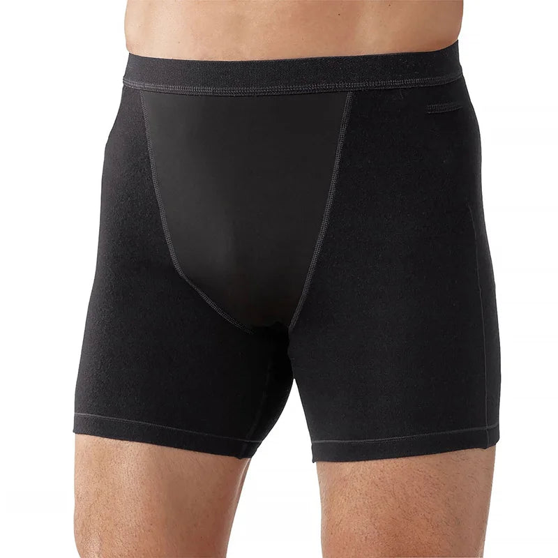 Merino Wool Boxer Briefs Men Merino Wool Underwear Base Layer Merino Boxer Brief Underpants Soft Moisture Breathable Comfy