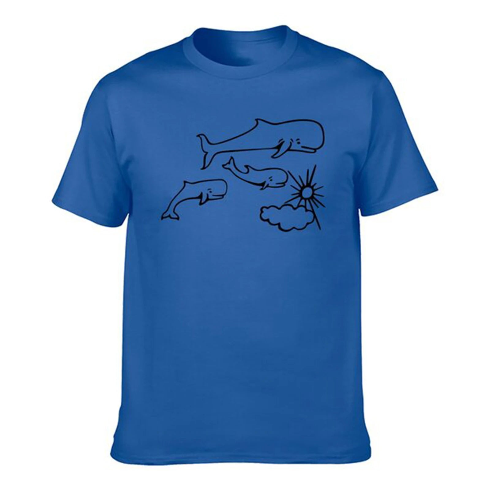 Whales and Sun Tattoo by Robe de Extremoduro T-Shirt vintage clothes plain customs design your own clothes for men heavyweight