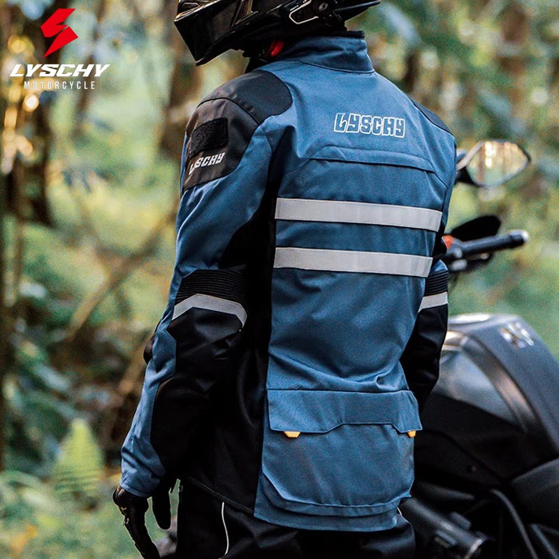 LYSCHY Motocross Jacket Pants Winter Warm Waterproof Motorcycle Riding Jacket Men Women Outdoor Off-Road Motorbike Rally Jacket