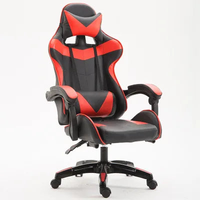 Luxury Adjustable Ergonomic Gaming Chair with Footrest Rotating Computer Chair for Esports PC Gamers Office Work High Back