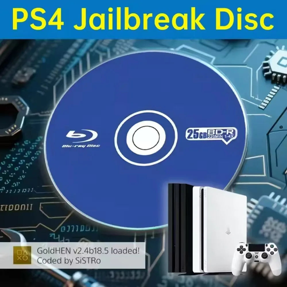 For PS4 FW9.0-12.52 Syste JB Disc Tool Mod Game Console Accessories PS4 Game Console High-end bootable disc Upgrade the software