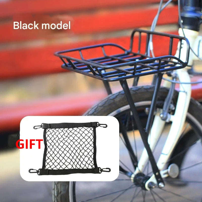 20 Inch Bike Front Rack Aluminum Alloy Super Light Front Basket for Dahon D7 D8 P8 Folding Bike
