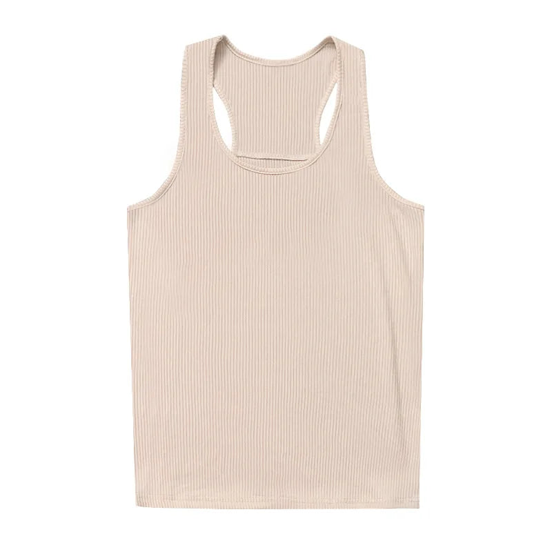 Summer Men's Sports Clothing Casual Vest Fashion Round Neck Quick Dry Tank Top Male Outdoor Gym Fitness Sleeveless Base Shirt