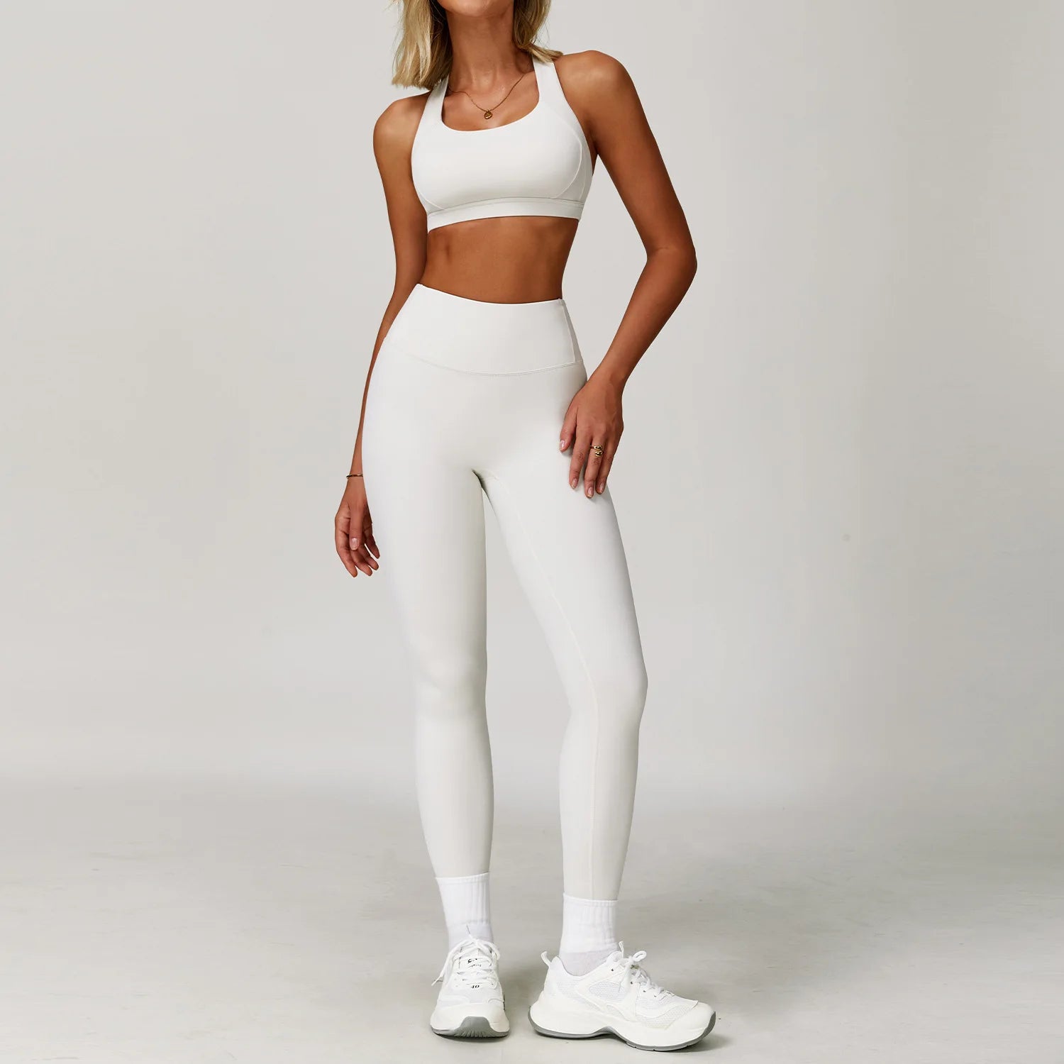 Women's Tracksuit 2PCS Fitness Suit Yoga Sets Sportswear Workout Sports Bra High Waist Leggings Gym Clothing Push Up Sports Suit