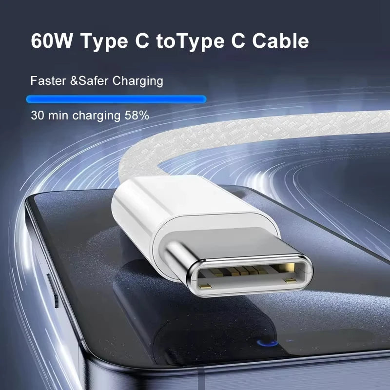 PD 30W Fast Charger Power Adapter For iPhone 17 Pro Max USB Type C To C Fast Charging Cable For iPhone Air 16e 15 Quick Charging
